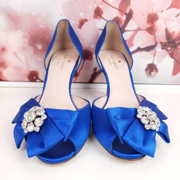 Kate Spade Santarosa Peep D'orsay Toe Heel 6.5 - Picture 2 of 9